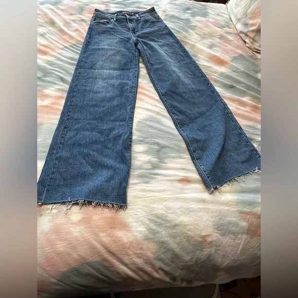 Just USA Blue Wide Leg Jeans - Picture 1 of 4